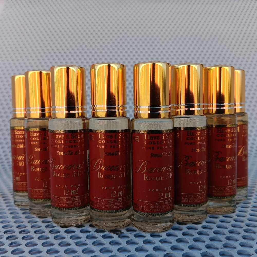 x2 Pure Fragrance Oil Inspired By Bacrat Rouge Men/Women 12ml Roll-On - Picture 6 of 7